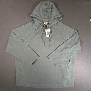 Crane Long Sleeve Gray Hoodie Sweatshirt Size XL NWT